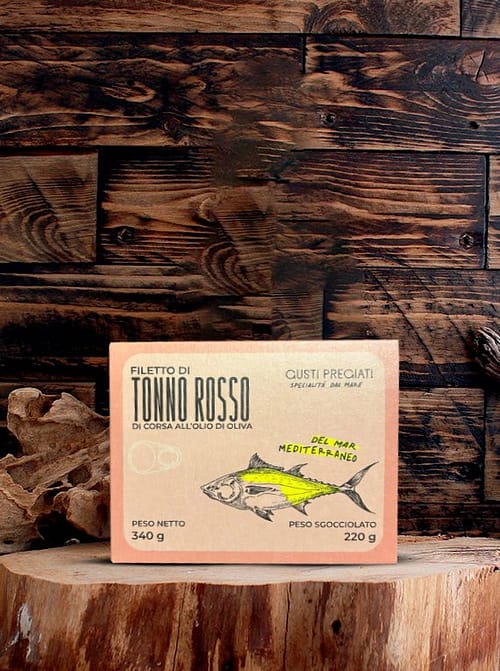 filetti tonno rosso OO scatola Filetto di tonno rosso di corsa all'olio d'oliva